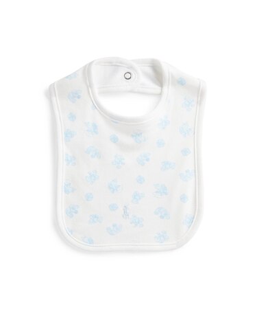 (ベビー)ベアプリント オーガニック コットン ビブ