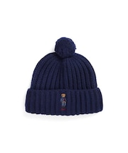 Polo ベア リブ ポンポン ビーニー ハット