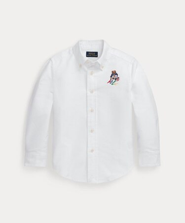 (ボーイズ 2才～7才)Polo ベア コットン オックスフォード シャツ