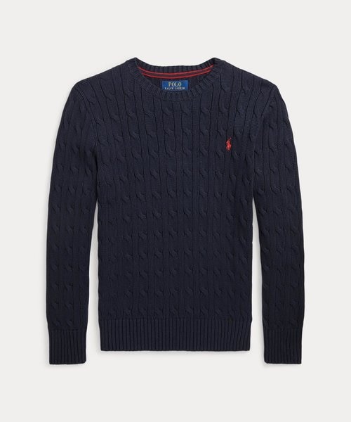 POLO RALPH LAUREN - ぷーさま専用ラルフローレン ケーブルニット ケーブルニット コットン セーター （ニット・セーター）｜POLO