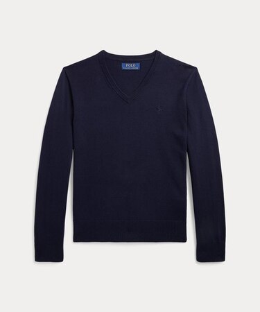 (ボーイズ 8才~20才)コットン Vネック セーター