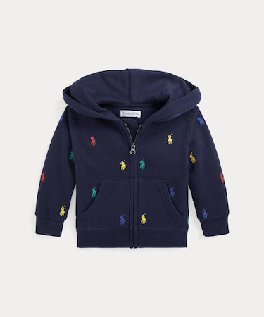 (ベビー)Polo ポニー フリース フルジップ フーディ