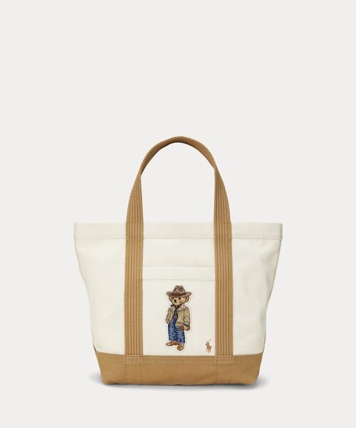 Polo ベア キャンバス スモール トート｜ポロ ラルフ ローレンの通販