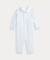 (ベビー)ストライプド コットン ラグビー カバーオール