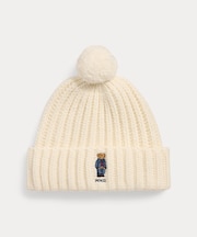 Polo ベア リブ ポンポン ビーニー ハット