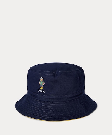 (ボーイズ 8才～20才)Polo ベア リバーシブル ツイル バケット ハット