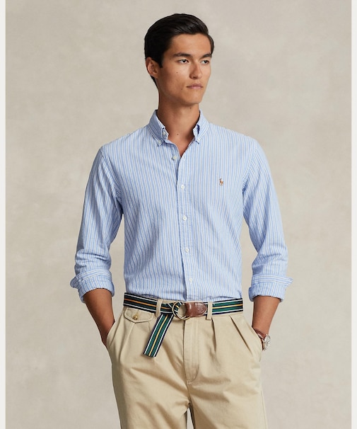 クラシック フィット ストライプド オックスフォード シャツ