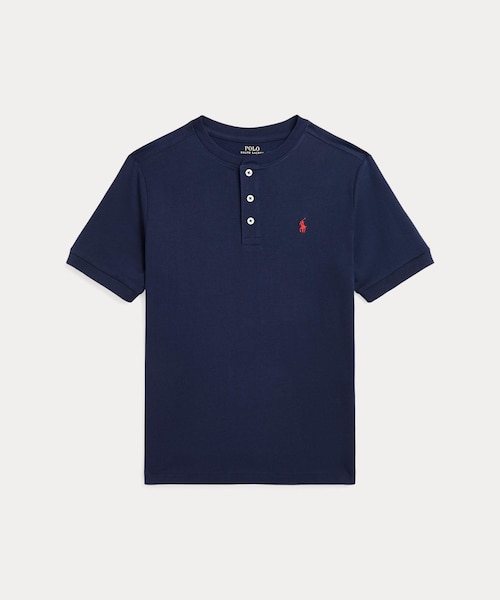 クロップド ボクシー フィット ストライプド コットン シャツ｜ポロ