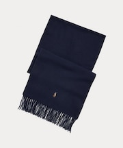 フリンジ バージン ウール マフラー