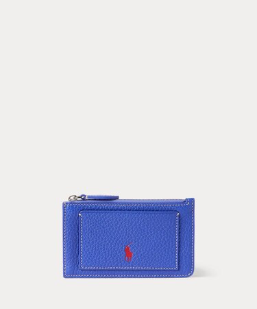 Polo Play レザー ジップ カード ケース