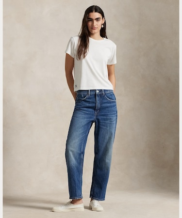 リラックス テーパード ジーンズ