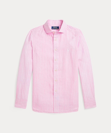 (ボーイズ 8才~20才)ストライプド リネン シャツ