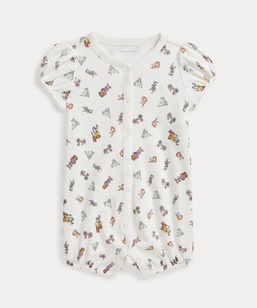 (ベビー)Polo ベア コットン バブル ショートオール