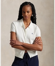 ショートスリーブ ボタンド カーディガン