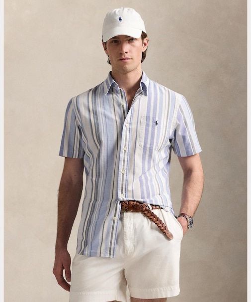 クラシック フィット ストライプド オックスフォード シャツ