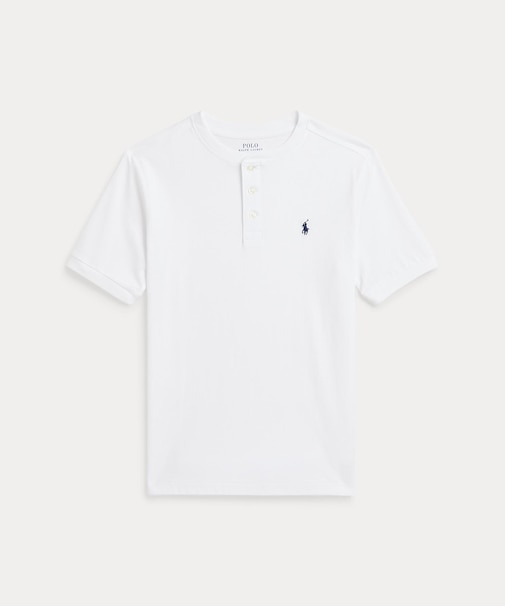 (ボーイズ 8才～20才)コットン ジャージー ショートスリーブ ヘンリー シャツ