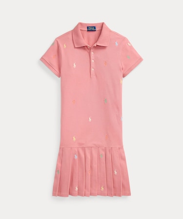 (ガールズ 7才～16才)Polo ポニー ストレッチ メッシュ ポロ ドレス