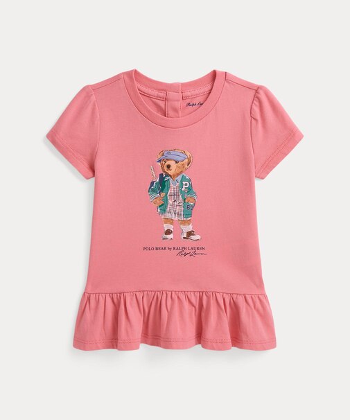 (ベビー)Polo ベア コットン ジャージー ペプラム Tシャツ