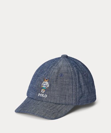 (ベビー)Polo ベア コットン シャンブレー ボール キャップ