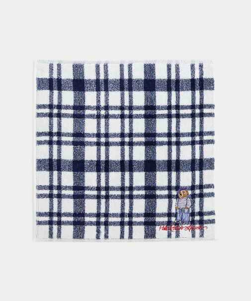 Polo ベア チェック コットン テリー ハンド タオル