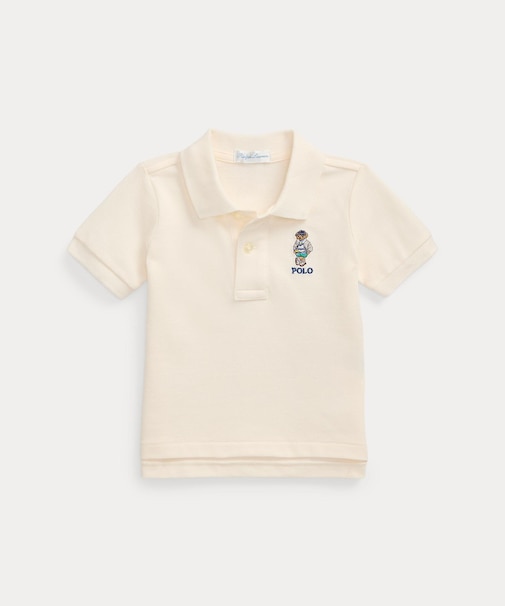 (ベビー)Polo ベア コットン メッシュ ポロシャツ