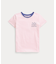 (ガールズ 7才～16才)ストライプド ロゴ コットン ジャージー Tシャツ