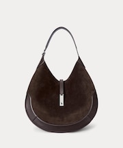 Polo ID スエード ラージ ショルダー バッグ