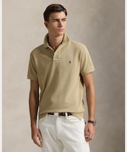 カスタム スリム フィット メッシュ ポロシャツ