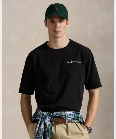 リラックス フィット ロゴ ジャージー Tシャツ