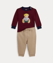 (ベビー)Polo ベア ジャージー Tシャツ & フリース パンツ セット