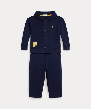 (ベビー)エステートリブ レター ジャケット & パンツ セット