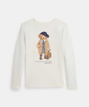 (ガールズ 7才～16才)Polo ベア コットン ジャージー ロングスリーブ Tシャツ