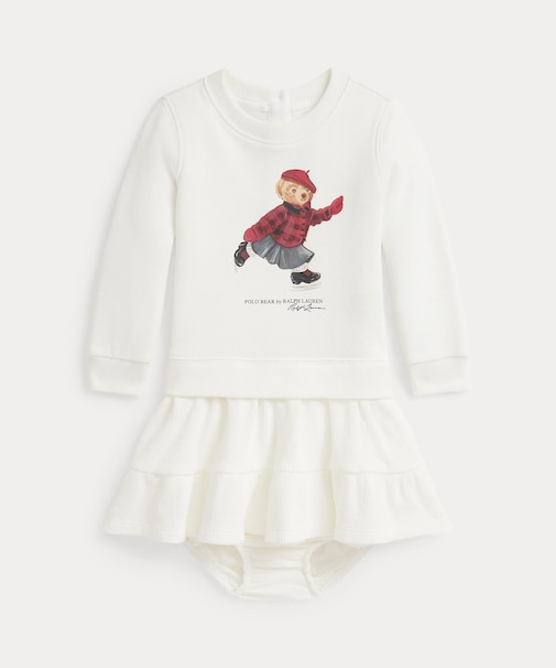 (ベビー)Polo ベア フリース ドレス & ブルマー