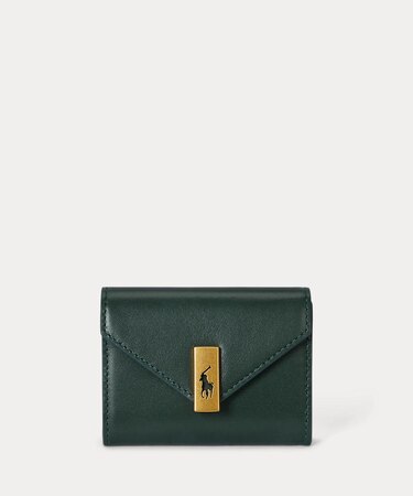 Polo ID レザー フォールドオーバー カード ケース
