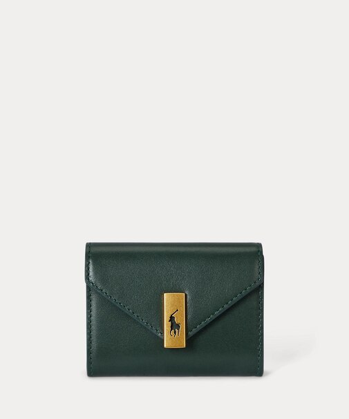 Polo ID レザー フォールドオーバー カード ケース