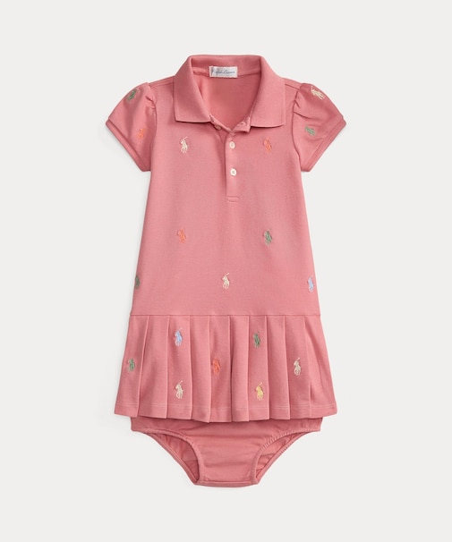 (ベビー)Polo ポニー ストレッチ メッシュ ポロ ドレス
