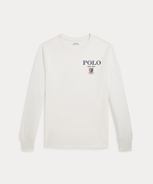 (ボーイズ 8才～20才)コットン ロングスリーブ グラフィック Tシャツ