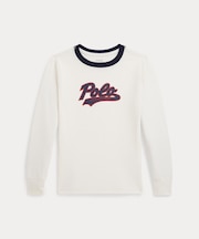 (ボーイズ 2才～7才)ロゴ コットン ロングスリーブ Tシャツ