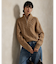 ケーブル ウールカシミヤ ハーフジップ セーター