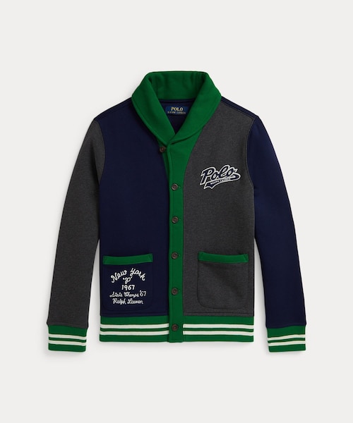 ポロラルフローレン フリースカーディガン ポニーロゴ デカロゴ M相当 極美品 Polo ベア フリース カーディガン｜ポロ ラルフ ローレンの通販