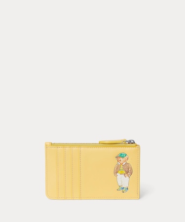 Polo ベア レザー ジップ カード ケース