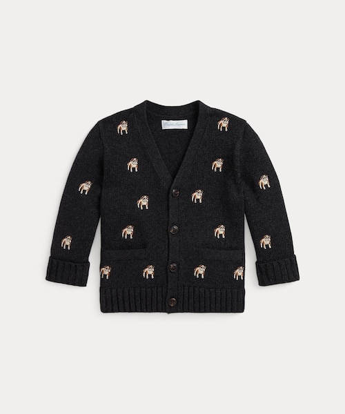 ガールズ 7才～16才)ケーブルニット コットン ペプラム カーディガン