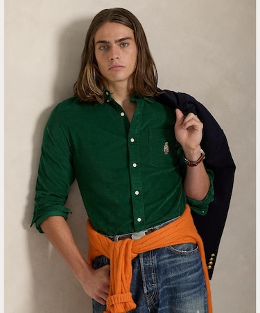 クラシック フィット Polo ベア コーデュロイ シャツ