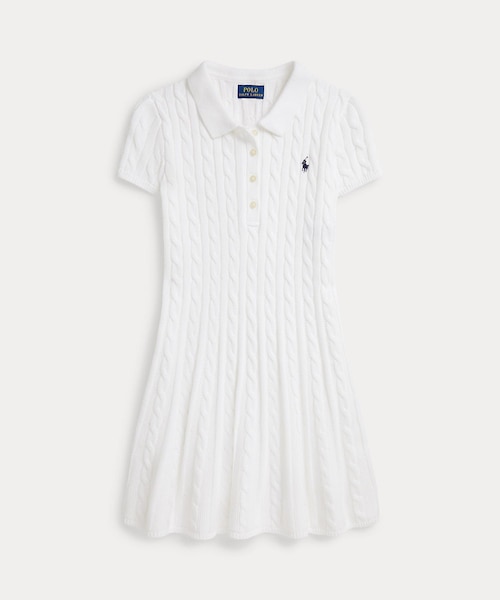 ポロラルフローレン ケーブルニット コットン Polo ドレス 現行 XL ケーブルニット コットン Polo セーター ドレス | POLO