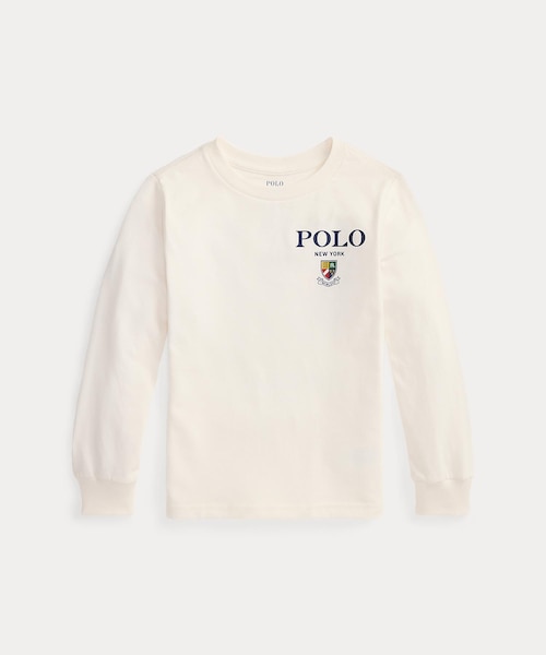 ボーイズ 2才～7才)コットン ロングスリーブ グラフィック T