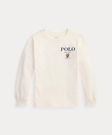 (ボーイズ 2才～7才)コットン ロングスリーブ グラフィック Tシャツ