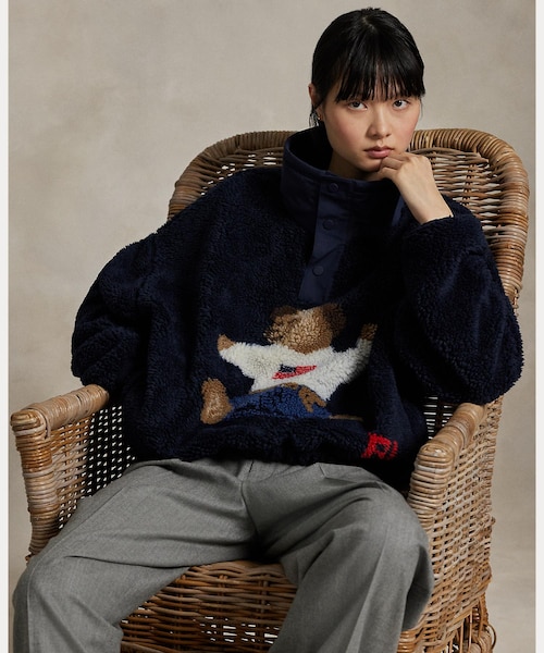 限定品Polo ベア ハイパイル フリース モックネックS Polo ベア ハイパイル フリース モックネック｜ポロ ラルフ ローレンの
