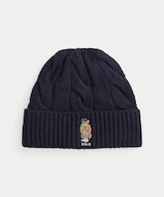 Polo ベア ケーブル ウールブレンド ビーニー