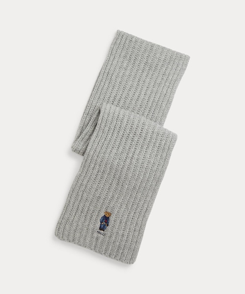 polo ralph lauren ベア　リブニット　マフラー Polo ベア リブニット マフラー | ラルフ ローレン公式