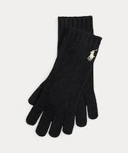 ケーブルニット ウールカシミヤ グローブ